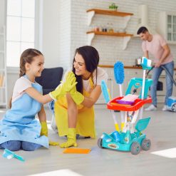 Promo ???? HOMCOM Jeu D'imitation Chariot De Nettoyage Enfant - Chariot De Ménage Enfant - Total 22 Accessoires Variés - ABS PP Bleu Rouge Blanc ???? -Clementoni Shop unnamed file 1134