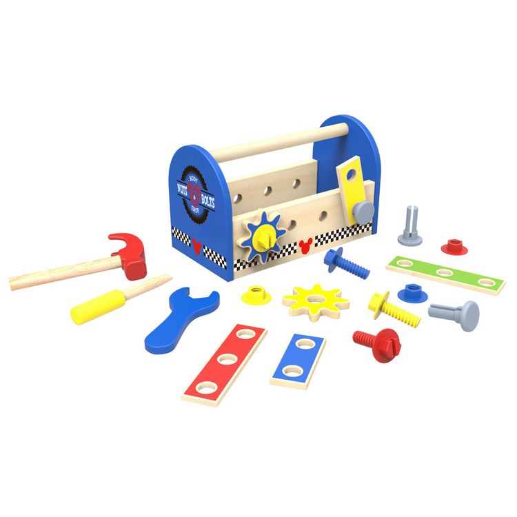 Promo ???? DISNEY Jouet En Bois - Boîte à Outils En Bois Mickey Disney ???? 3 Promo ???? DISNEY Jouet En Bois - Boîte à Outils En Bois Mickey Disney ????