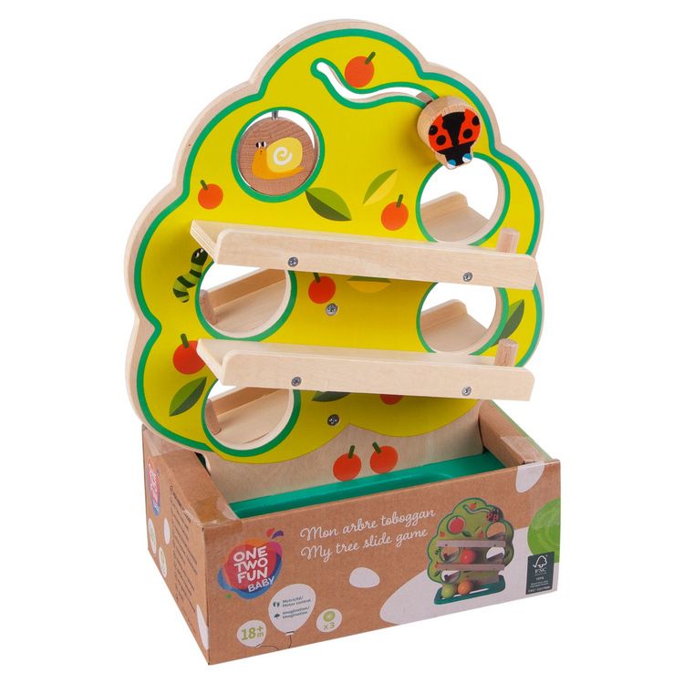 Tout neuf ???? One Two Fun Mon Arbre Toboggan - En Bois ???? 3 Tout neuf ???? One Two Fun Mon Arbre Toboggan - En Bois ???? – Image 2