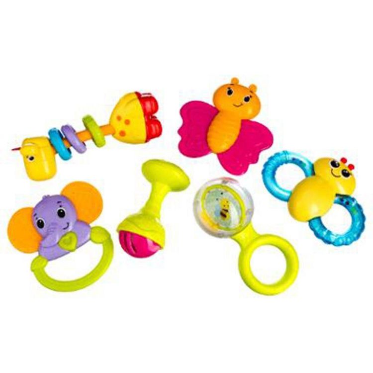 Le moins cher ???? Coffret De 6 Hochets Puériculture 32cm Multicolore ???? 3 Le moins cher ???? Coffret De 6 Hochets Puériculture 32cm Multicolore ????