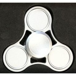 Remise ???? CestMoiLaPlusBelle Hand Spinner Gris Argenté En Métal Avec Son Coffret ????