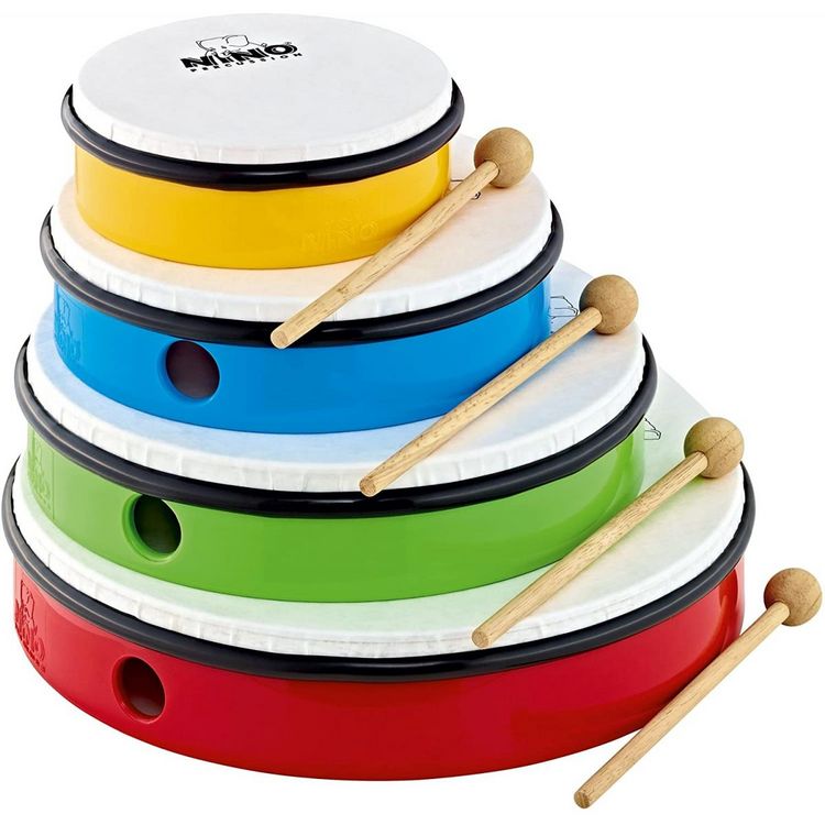 Budget ???? Set 4 Tambourins 6-8-12-12 Nino + Housse ✨ 4 Budget ???? Set 4 Tambourins 6-8-12-12 Nino + Housse ✨ – Image 2