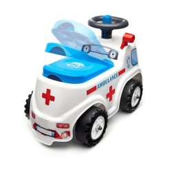 Alternative view of Bon marché ✨ FALQUET Porteur Ambulance Avec Assise Ouvrante Et Volant Directionnel Avec Klaxon ????