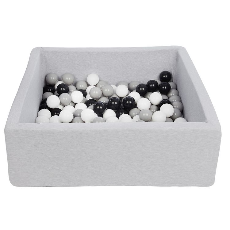 Meilleure vente ???? Piscine à Balles Pour Enfant, Dimensions: 90x90 Cm + 150 Balles Noir,blanc,gris ???? 3 Meilleure vente ???? Piscine à Balles Pour Enfant, Dimensions: 90x90 Cm + 150 Balles Noir,blanc,gris ????