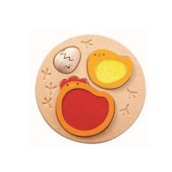 Grosses soldes ???? Plan Toys Puzzle à Encastrement En Bois Poule-Oeuf : Le Toucher ✨