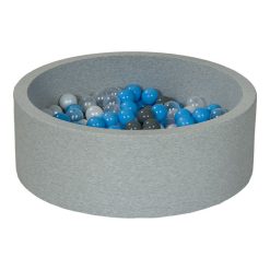 Grosses soldes ???? Piscine à Balles Aire De Jeu + 200 Balles Perle, Transparent, Gris, Bleu Clair ✨