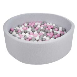 Les meilleures critiques de ???? Piscine à Balles Pour Enfant, Diamètre Env.125 Cm, Aire De Jeu + 600 Balles Blanc,rose,gris ????