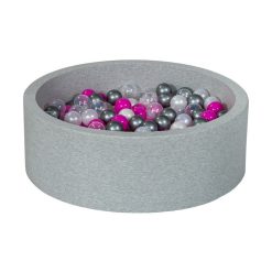 Acheter ???? Piscine à Balles Aire De Jeu + 300 Balles Perle, Transparent, Rose, Argent ????