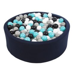 Coupon ???? Piscine à Balles Aire De Jeu + 150 Balles Bleu Marine Noir,blanc,gris,turquoise ⭐