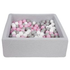 De gros ???? Piscine à Balles Pour Enfant, 90x90 Cm, Aire De Jeu + 200 Balles Blanc,rose Clair,gris ????