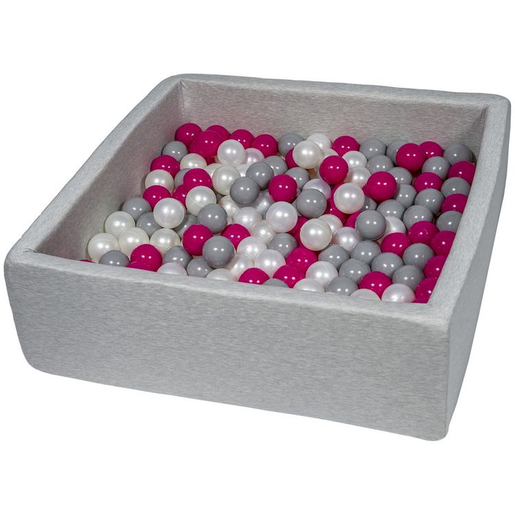 Meilleure vente ???? Piscine à Balles Pour Enfant, 90x90 Cm, Aire De Jeu + 300 Balles Perle, Rose, Gris ❤️ 3 Meilleure vente ???? Piscine à Balles Pour Enfant, 90x90 Cm, Aire De Jeu + 300 Balles Perle, Rose, Gris ❤️
