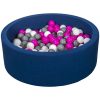 Meilleure vente ???? Piscine à Balles Aire De Jeu + 300 Balles Bleu Marine Blanc,rose,gris ????