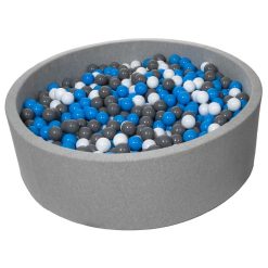 Les meilleures critiques de ???? Piscine à Balles Pour Enfant, Diamètre Env.125 Cm + 1200 Balles Blanc, Bleu, Gris ????