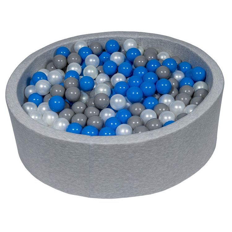 Remise ✔️ Piscine à Balles Aire De Jeu + 450 Balles Perle, Bleu, Gris ???? 3 Remise ✔️ Piscine à Balles Aire De Jeu + 450 Balles Perle, Bleu, Gris ????