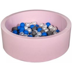 Budget ???? Piscine à Balles Aire De Jeu + 150 Balles Rose Perle, Bleu, Gris ????
