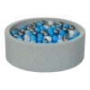 Meilleure affaire ???? Piscine à Balles Aire De Jeu + 450 Balles Perle, Argent, Bleu Clair ????