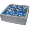 De gros ???? Piscine à Balles Pour Enfant, 90x90 Cm, Aire De Jeu + 450 Balles Perle, Bleu, Gris ????