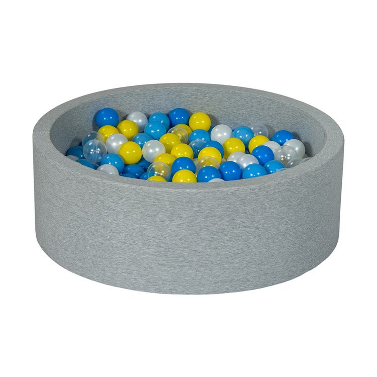 Bon marché ⌛ Piscine à Balles Aire De Jeu + 300 Balles Perle, Transparent, Jaune, Bleu, Bleu Clair ???? 3 Bon marché ⌛ Piscine à Balles Aire De Jeu + 300 Balles Perle, Transparent, Jaune, Bleu, Bleu Clair ????