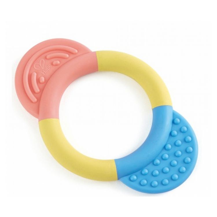 Meilleure vente ⭐ Hape Hochet Teether Ring Pastel ???? 3 Meilleure vente ⭐ Hape Hochet Teether Ring Pastel ????