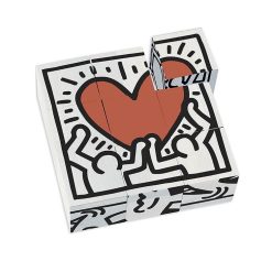Alternative view of De gros ???? Vilac Puzzle 9 Cubes En Bois Keith Haring ????