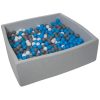 Tout neuf ???? Piscine à Balles Pour Enfant, 120x120 Cm, Aire De Jeu + 900 Balles Blanc, Bleu, Gris ????