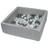 Meilleure vente ???? Piscine à Balles Pour Enfant, 90x90 Cm, Aire De Jeu + 150 Balles Blanc, Perle, Gris ⭐