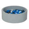 Offres ???? Piscine à Balles Aire De Jeu + 200 Balles Blanc,bleu,gris ????