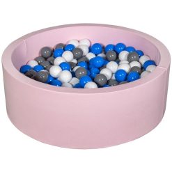 Grosses soldes ???? Piscine à Balles Aire De Jeu + 200 Balles Rose Blanc,bleu,gris ????
