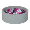 Coupon ⭐ Piscine à Balles Aire De Jeu + 300 Balles Blanc, Rose, Gris ????