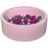 Meilleure affaire ???? Piscine à Balles Aire De Jeu + 150 Balles Rose Perle, Rose, Gris ????