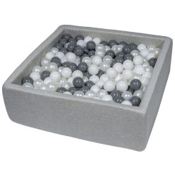 Acheter ???? Piscine à Balles Pour Enfant, 90x90 Cm, Aire De Jeu + 450 Balles Blanc, Perle, Gris ????