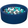Promo ???? Piscine à Balles Aire De Jeu + 200 Balles Bleu Marine Blanc,gris,turquoise ????