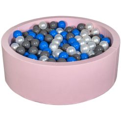 Coupon ⌛ Piscine à Balles Aire De Jeu + 450 Balles Rose Perle, Bleu, Gris ????